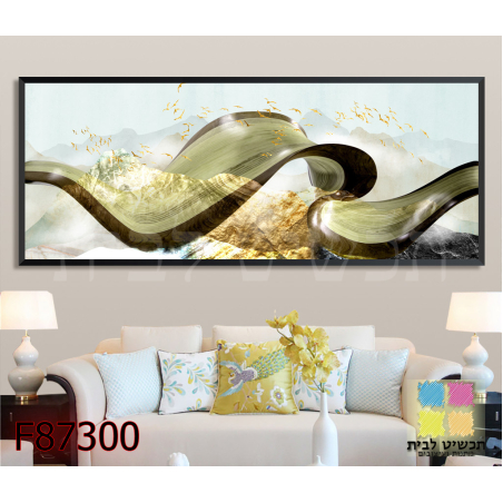 תמונת קנבס מודפסת  ממוסגרת דגם 87300