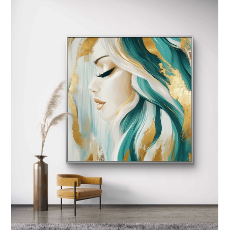 תמונת קנבס מרובעת לסלון/חדר שינה 