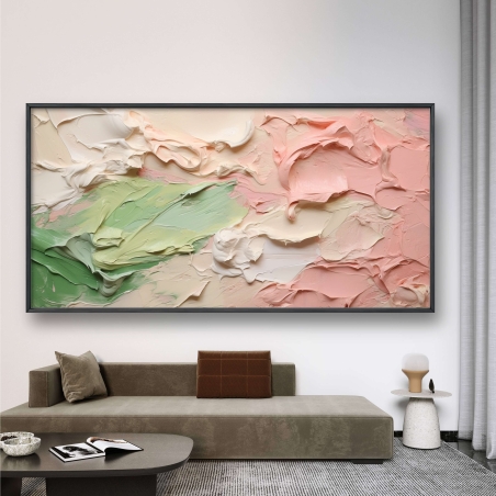 תמונת קנבס ממוסגרת אבסטרקט על בד כותנה מקצועי דגם 259237