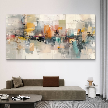 תמונת קנבס לסלון בסגנון אבסטרקט 