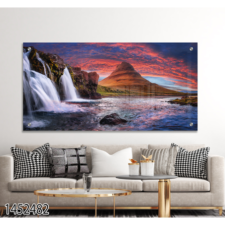 תמונת זכוכית מקורית לסלון או למשרד מודפסת על זכוכית דגם-1452482