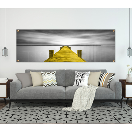 תמונת זכוכית  פנורמית מיוחדת לסלון לפינת אוכל או למשרד  דגם-G3175782