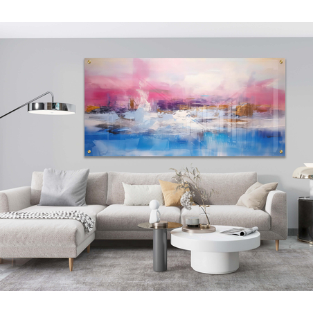 תמונת זכוכית אבסטרקט צבעוניות דגם 310556