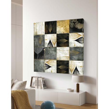 תמונת קנבס מרובעת בסגנון גאומטרי 