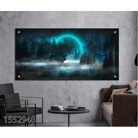 תמונת זכוכית מקורית לסלון או למשרד מודפסת על זכוכית דגם-1552948