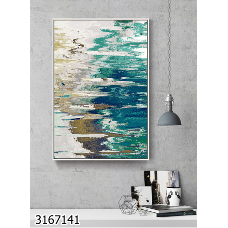 תמונה לסלון או למשרד מודפסת על קנבס כותנה אבסטרקט דגם 3167141
