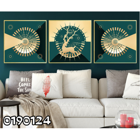 שלישיית תמונות מרובעות לסלון/פינת אוכל/ משרד דגם 0190124