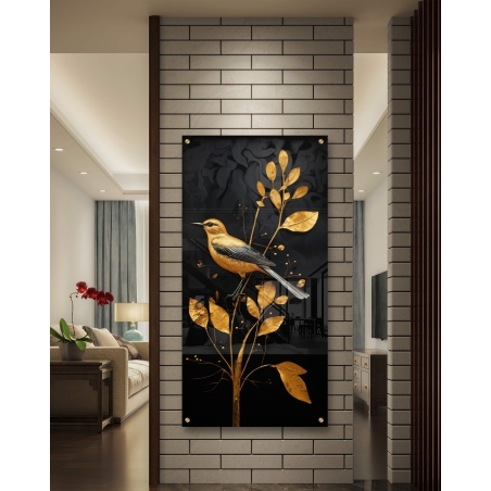 תמונת זכוכית לאורך לסלון בסגנון בעלי חיים 