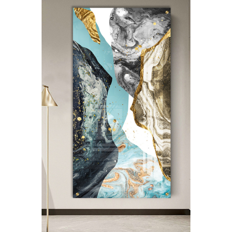 תמונת זכוכית מקורית לחדר השינה או לסלון או למשרד מודפסת על זכוכית דגם-G3595367