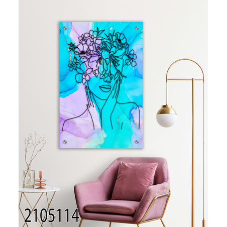 תמונה מעוצבת מקורית מודפסת על זכוכית דגם 2105114