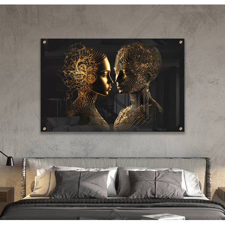 תמונת זכוכית לחדר שינה או לסלון דגם 9156747