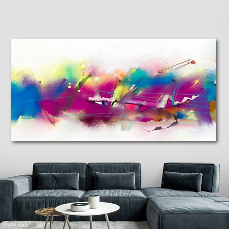 תמונת קנבס לסלון סגנון אבסטרקט מופשט  