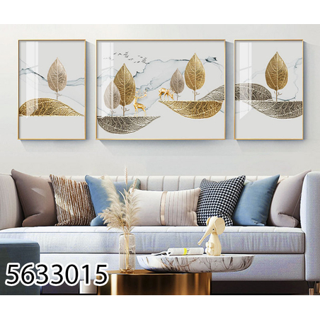 תמונה מחולקת לסלון מודפסת על זכוכית דגם 5633015