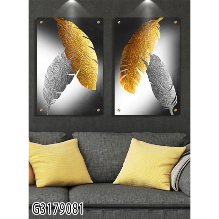 זוג תמונות בהדפסה על זכוכית דגם G3179081