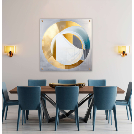 תמונת  זכוכית מרובעת למטבח או לפינת אוכל דגם 67201124