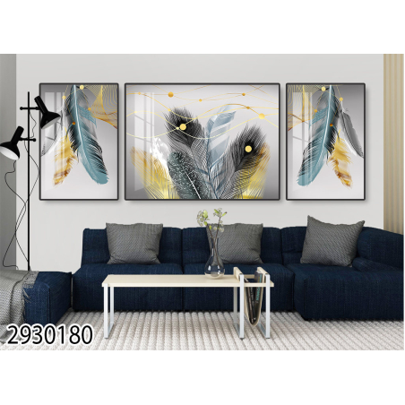תמונה מחולקת לסלון על קנבס עם אפשרות לחיפוי זכוכית דגם 2930180