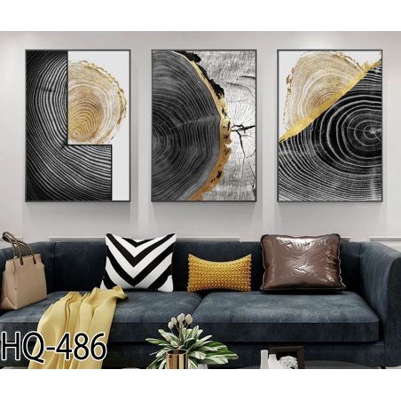 שלשה על קנבס מתוח וממוסגר לחדר השינה או לסלון דגם HQ-486