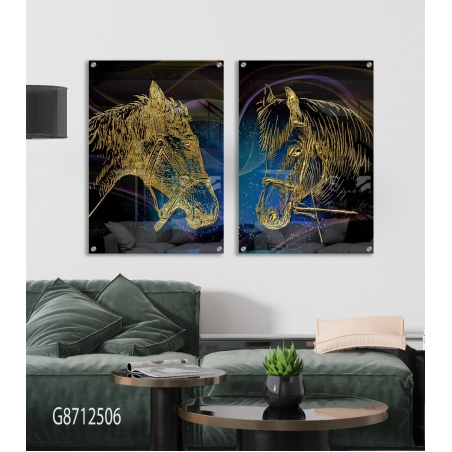 זוג תמונות למטבח\פינת אוכל\סלון בהדפסה ישירה על זכוכית דגם G8712506