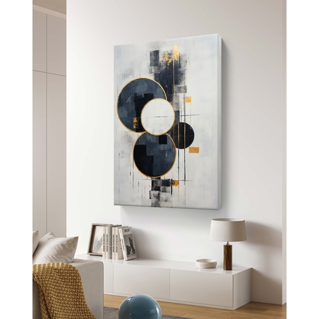 תמונת קנבס אבסטרקט גאומטרי דגם 309233