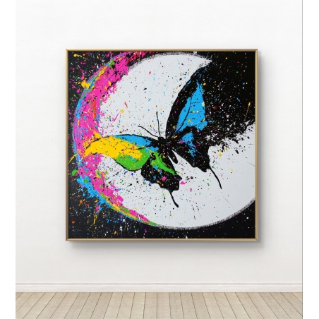 תמונת קנבס מרובעת לסלון/חדר שינה 