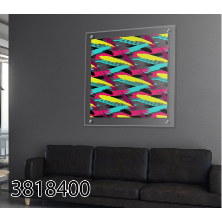 תמונת זכוכית עם רקע שקוף לסלון למשרד או לחדר עבודה דגם 3818400