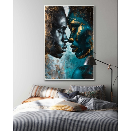 תמונת קנבס לחדר שינה בסגנון רומנטי 