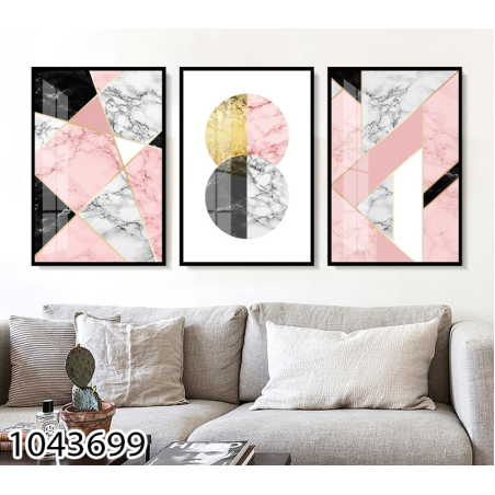 שלשה על קנבס מתוח וממוסגר לחדר השינה או לסלון דגם 1043699