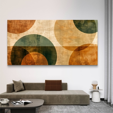 תמונת קנבס לסלון בסגנון גאומטרי 