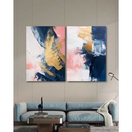 זוג תמונות בסגנון אבסטרקט 