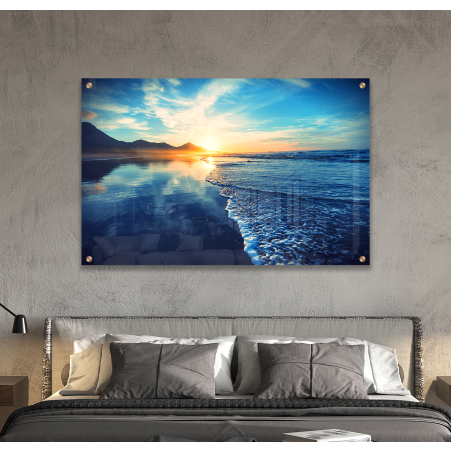 תמונת זכוכית לחדר שינה או לסלון דגם 7610403