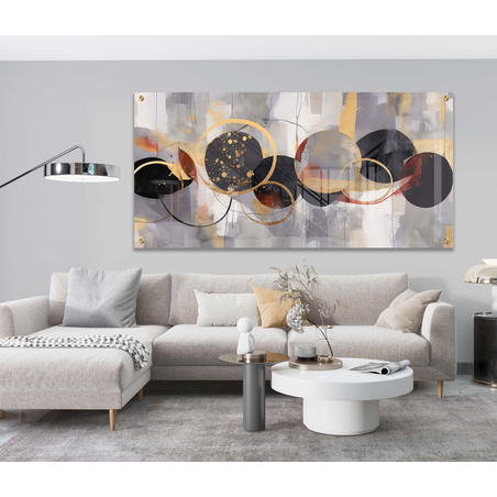 תמונת זכוכית אבסטרקט מודרנית דגם 310552