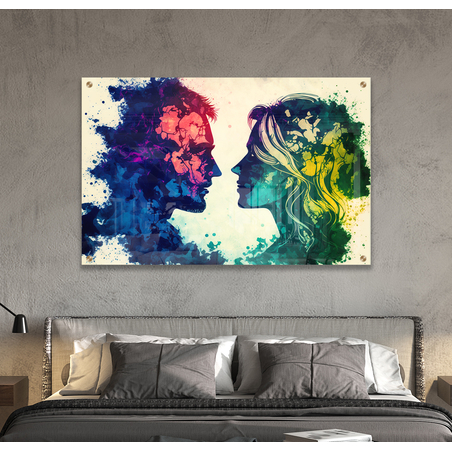 תמונת זכוכית לחדר שינה או לסלון דגם 9156743