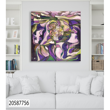 תמונת זכוכית מרובעת מקורית 