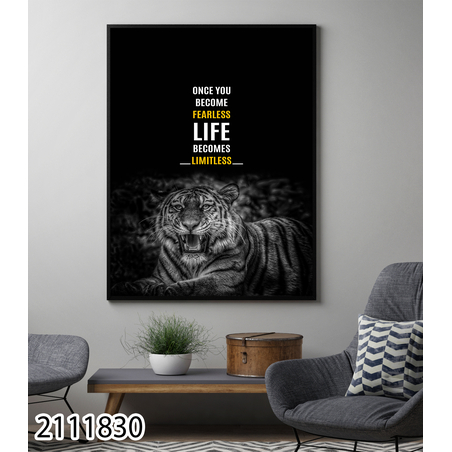 תמונת מוטיבציה מעוצבת עם או בלי מסגרת דגם 2111830