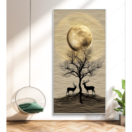 תמונה מודפסת על קנבס לאורך לסלון 