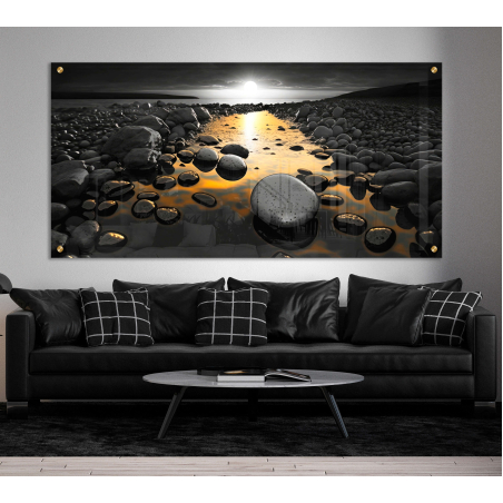 תמונת נוף מדהימה בהדפסה ישירה על זכוכית דגם-700202