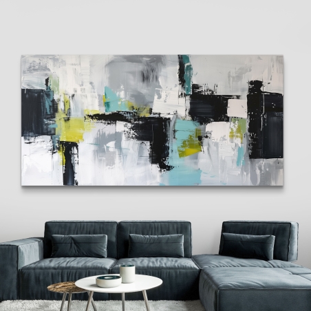תמונת קנבס לסלון בסגנון אבסטרקט 