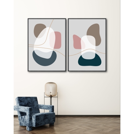 זוג תמונות בסגנון גאומטרי 