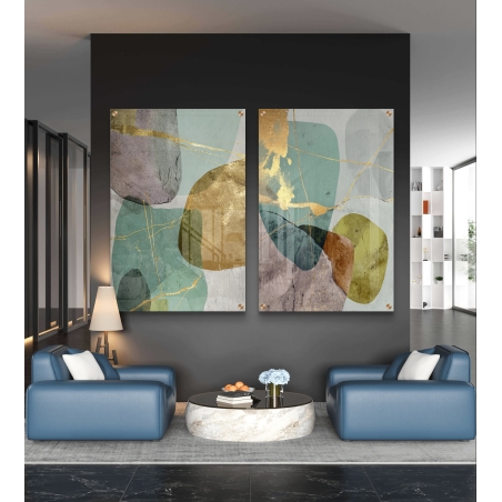 זוג תמונות זכוכית 