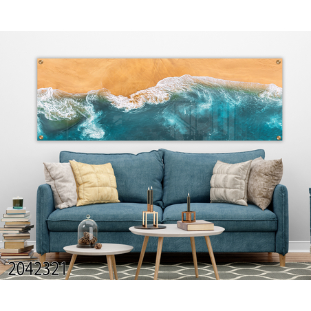 תמונה על קנבס או זכוכית של ים לחדר השינה או לסלון במבחר מידות דגם-2042321