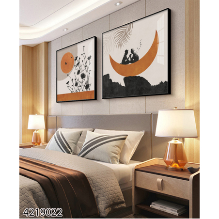 זוג תמונות מיוחדות לחדר השינה או לסלון דגם  4219022