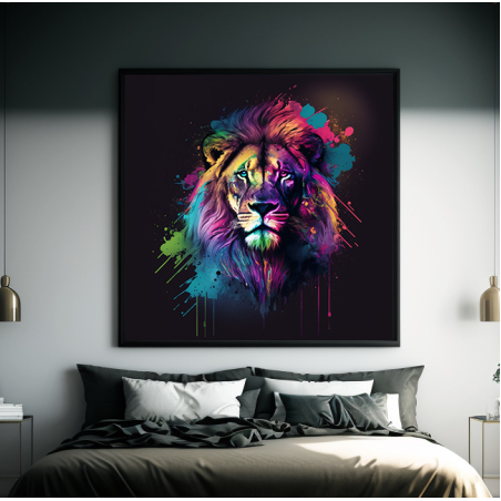 תמונת קנבס מרובעת עם או בלי מסגרת חיצונית דגם-420094