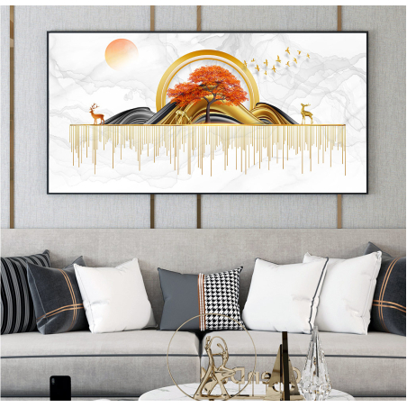 תמונת קנבס מעוצבת עם או בלי מסגרת לסלון  או לחדר השינה דגם 48859