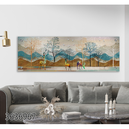 תמונת זכוכית פנורמית לסלון דגם-3636967