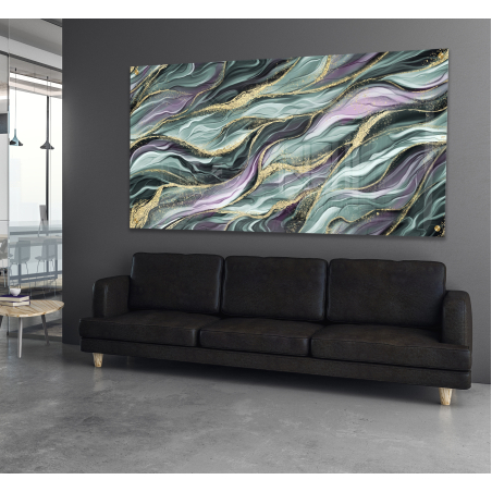 תמונת אבסטרקט על זכוכית מחוסמת 6 מ