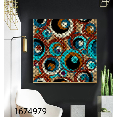 תמונה מעוצבת לסלון מודפסת על קנבס כותנה דגם 1674979