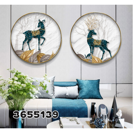 זוג תמונות עגולות דגם 3655139 