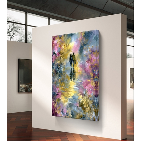 תמונת קנבס יוקרתית עם נגיעות זהב