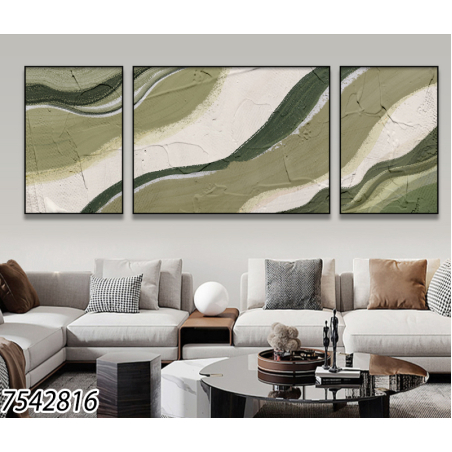 תמונה מחולקת לסלון מודפסת על בד כותנה מיוחד עיצוב מופשט  דגם 7542816