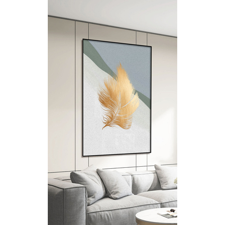 תמונה לסלון או למשרד מודפסת על קנבס כותנה אבסטרקט-מודרני דגם 8148040